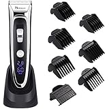 YOHOOLYO Hair Clippers For Men Hair Trimmer LED Display Haircut Kit Ceramic Blade Rechargeable