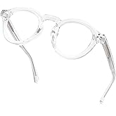 JFXQDR Blue Light Blocking Glasses for Women Men, Retro Round Frame Computer Gaming Glasses Anti Glare & UV RF6209