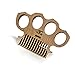 Brass Knuckles Beard Balm Kit: Pristine Beard Balm (1 ounce) & Mini Knuckles Wood Balm Scoop Mustache Comb