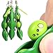 WFFO Slow Rising Squishy Toy, Squeeze Bean Stress Relief Fidget Bean Squishies Toys Keychain Improve Focus Toy (Green)