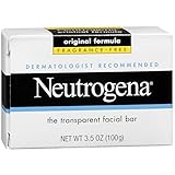 Neutrogena Fragrance Free Transparent Facial Bar 3.5 Oz (Pack of 6)