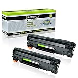 greencycle 2 PK Compatible CB435A 35A Black Laser Toner Cartridges Replacement for HP Laserjet P1005 P1006 P1009 Printer