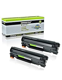 greencycle 2 Pk Black Laser Cartuchos de tóner compatibles CB435 A 35 A   Tóner para HP LaserJet P1005 P1006 P1009