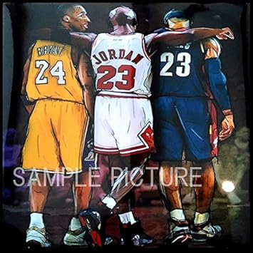 Amazon ジョーダン コービー レブロン 海外製 Nbaグラフィックアートパネル 木製 壁掛け ポスター インテリア バスケットボールグッズ 51 51cm 特大サイズ Praline Art Frame ポスター