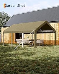GarveeLife 10x20 Ft Carport, Car Port with 200g PE