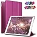 iPad Mini 4 case, ROARTZ Metallic Magenta Slim Fit Smart Rubber Coated Folio Case Hard Cover Light-Weight Auto Wake/Sleep for Apple iPad Mini 4th Generation Model A1538/A1550 Retina Display