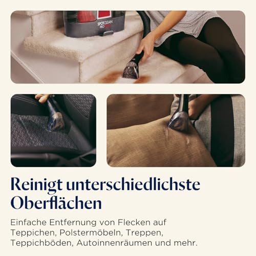 BISSELL 36988 SpotClean ProHeat stain cleaner, removes stains from carpets and upholstery, 330W, 2.5 l