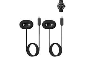 FJIASTB for Google Pixel Watch 4 (41mm/45mm) Charger Cable with Base, Magnetic USB Type-C Fast Charging Cord for Google Smart