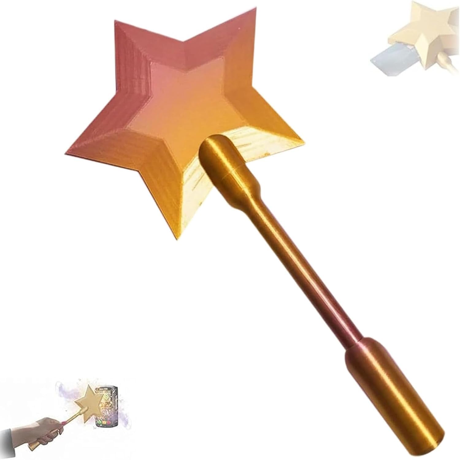 Credit Card Wand, Magic Credit Card Wand, 3D Printed Wand Taps To Pay, Star Magic Wands Contactless Payment Card Holder, Contactless Payment Cards Holder for Cosplay Magicians Performers