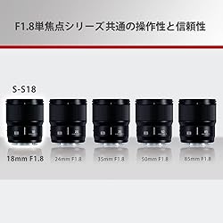 Panasonic LUMIX S-S18 Full Size Mirrorless Single