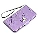 iPhone SE Case,iPhone 5S Case,iPhone 5 Case - Mavis's Diary 3D Handmade Wallet Bling Crystal Diamonds Butterfly Fashion Floral PU Leather with Hand Strap Magnetic Clasp Card Holders