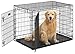 MidWest Ultima Pro (Professional Series & Most Durable Dog Crate) | Extra-Strong Double Door Folding Metal Dog Crate w/Divider Panel, Floor Protecting "Roller Feet" & Leak-Proof Plastic Pan primary