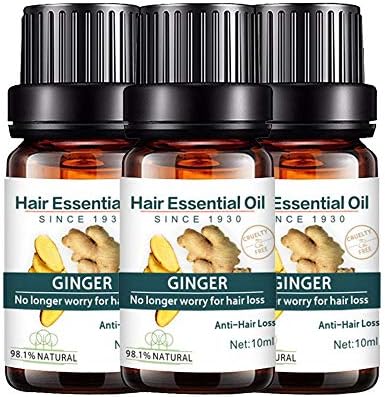 Fast Hair Growth Essence Liquid, Covermason Natural Ginger Hair Growth Essence Liquid Fast Hair Growth Natural Hair Loss Tret For Men Women (C)