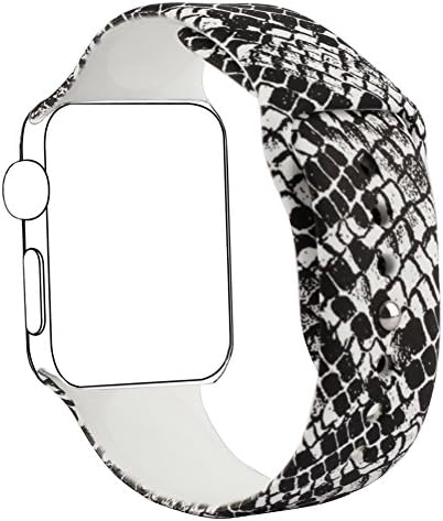 Blesihu Replacement Band for Apple Watch, Strap Bands for iwatch, Silicone Sport Style Wristband, Personalized Design, 16 Colors, Both 38mm and 42mm Models Available