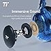 TaoTronics Active Noise Cancelling Bluetooth Headphones Wireless Over Ear Headset Foldable Earphones with Powerful Bass (Dual 40 mm Drivers, 30 Hour Playtime) (Renewed)
