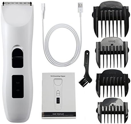 Pet Grooming Clippers,Low Noise Pet Clipper,Electric Rechargeable Cordless Pet Hair Clipper Kit,Pet Hair Trimmer Suitable for Small Medium Large Dogs Cats and Other Animals