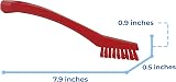 Vikan 44014 Very Hard Detail Brush Red 205mm Length 20mm Width 40mm Height view 3