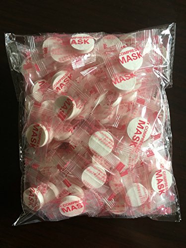 Magik 100-200 Pcs Compressed Blank Sheet Face Mask Facial Natural Cotton Wrap (200 Pack) - Thumbnail 5