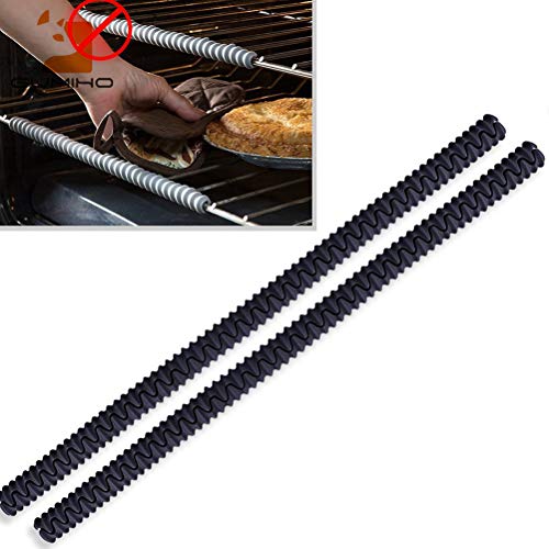 image for BESTONZON 2pcs Silicone Kitchen Oven Strip Heat Resistant Oven Rack Gu