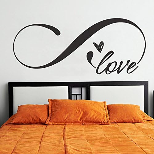 Love Infinity Symbol Wall Sticker Love Infinity Loop Wall Decal Vinyl Wall Decor Home Wall Art White