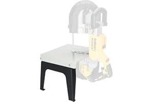 DITKOK Band Saw Stand Portable Vertical Table Alloy Steel Base for DeWalt Band Saw, for Milwaukee for Band Saw, Powder Coated, with legs