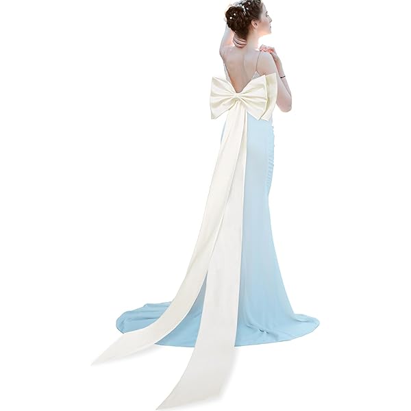 Amazon.com: WEIMU Detachable Satin Bow Train – 59 display picture 3
