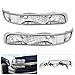 For Chevy Silverado Tahoe Suburban Clear Lens Chrome Housing Bumper Signal Parking Corner Light Lamp