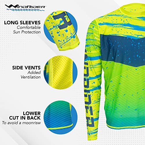 UPF50+ Long Sleeve Fishing Shirts for Men Vented Sides, Light Weight