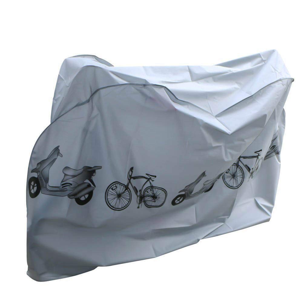 Bike protective cover, Nakeey waterproof bike cover bike garage bike protective cover, universal bike protector bike cover 210x 98x110 cm case for bicycle, grey
