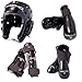 Macho Dyna 7 Piece Sparring Gear Set with shin Guards red Child Medium