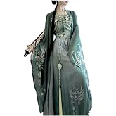 Hanfu Dress Women Chinese Traditional Vintage Hanfu Carnival Halloween Cosplay Costume Green Print Hanfu Plus Size