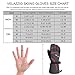 VELAZZIO Ski Gloves - Winter Snow Gloves with Dupont Sorona, Waterproof Breathable Touchscreen