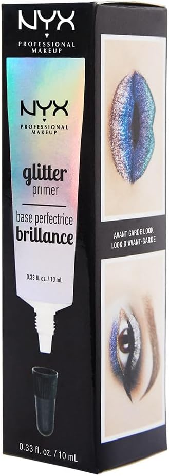 NYX Glitter Primer Lightweight Fixing Gel Clear 10 mL New