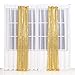 Gold Sequin Backdrop Curtain 2 Panels 2Ftx8Ft for Wedding Party Background Drapes