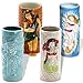 4 Piece Tiki Girls Luau Mugs Set