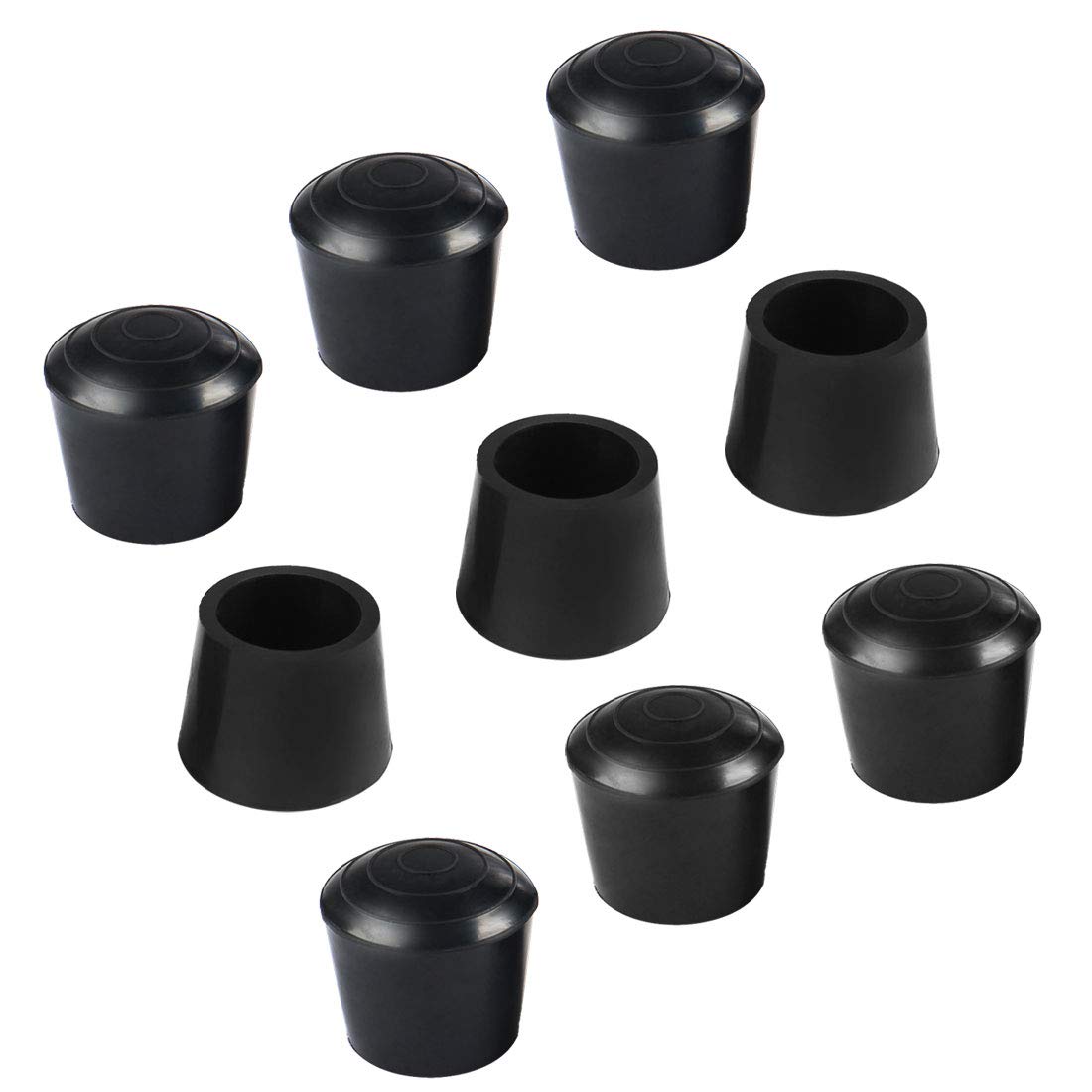 sourcing map 9pcs Chair Leg Tips Caps 18mm 5/7 Inch Anti Slip Rubber Furniture Table Chair Feet Cover Floor Protector Reduce Noise Prevent Scratch