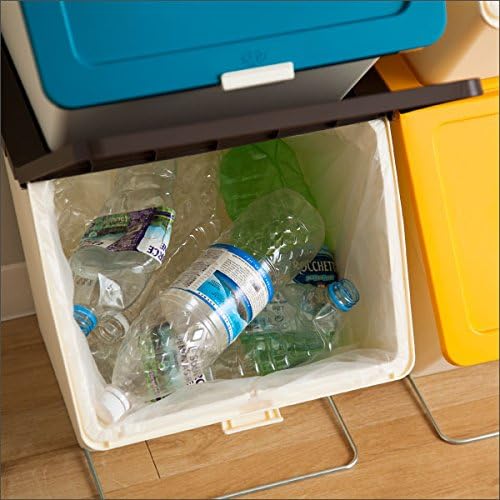 Amazon スタックストー ペリカン ガービー 38l 分別シール ゴミ箱 ごみ箱 ダストボックス おしゃれ ふた付き Stacksto Pelican Garbee ブラウン 分別シールb付き 透明 フタ付きゴミ箱 オンライン通販
