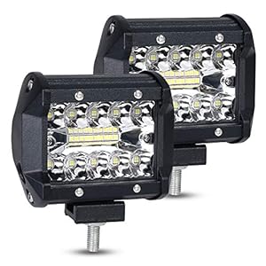 URAQT LED Offroad Werklamp, 2 x 120W Schijnwerper Werklicht, Superhelder LED Auto Werklicht Universeel voor SUV, UTV…