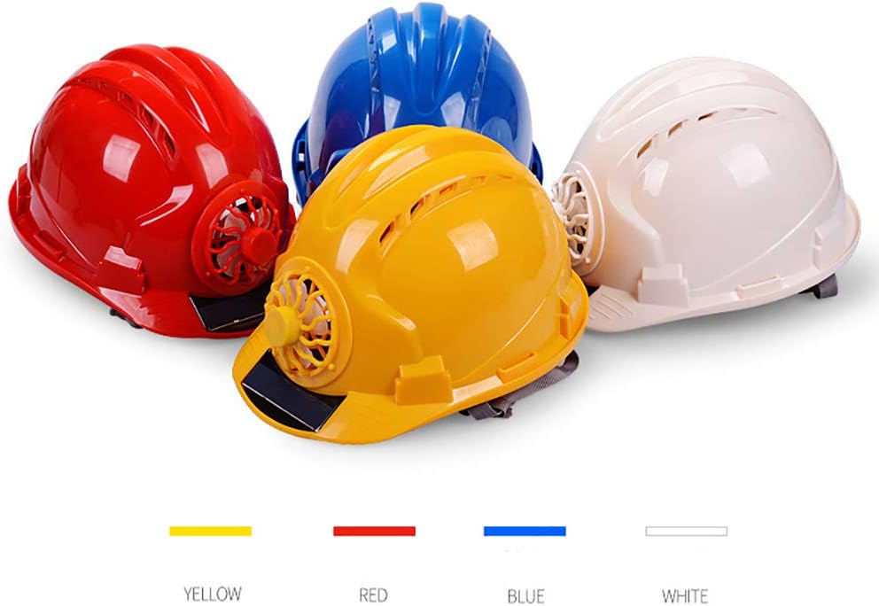 AmandaJ Hard Hats Safety Helmet with solar powered cooling fan,Hard caps with solar fan Suit for