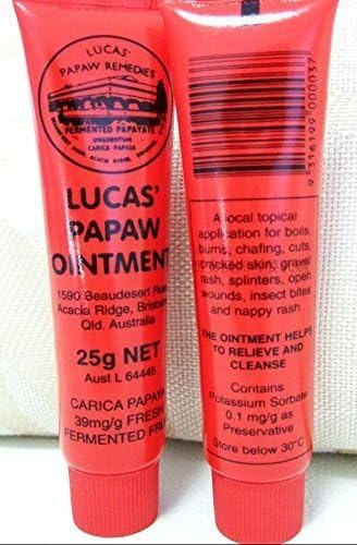 Lucas' Papaw Remedies Ointment 25g Tube - 2 Pack - Made in Australia, 25 g (Pack of 2)