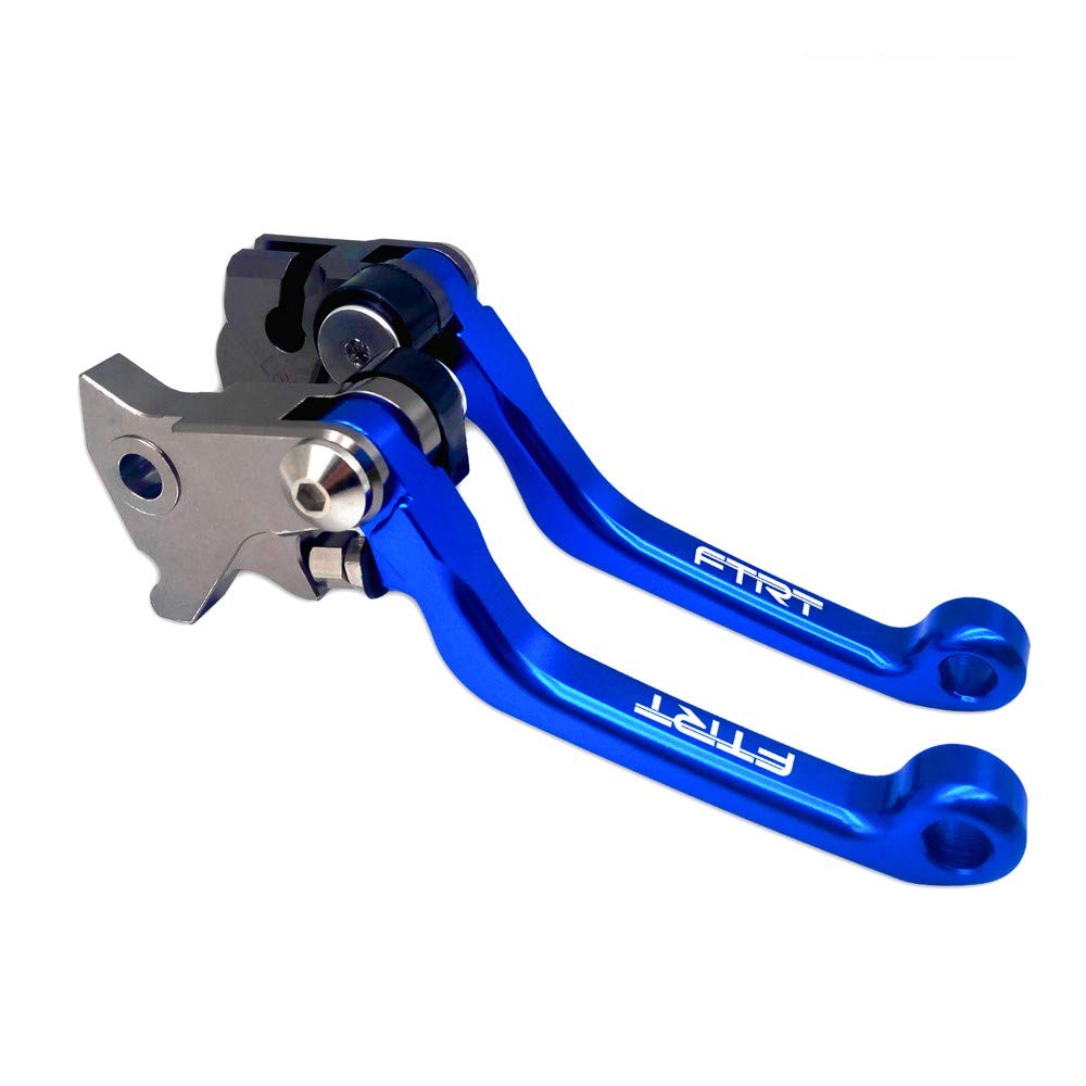 Photo 1 of FTRT Pivot Dirt Bike Brake Clutch Levers Compatible with TTR125 L LE LW 00-18/ TTR250 93-13/ XT250X 06-16/ Tricker 04-16/ DT230 Lanza 97-13/ WR250R WR250X 07-17/ SEROW225 SEROW250 1986-2016, Blue