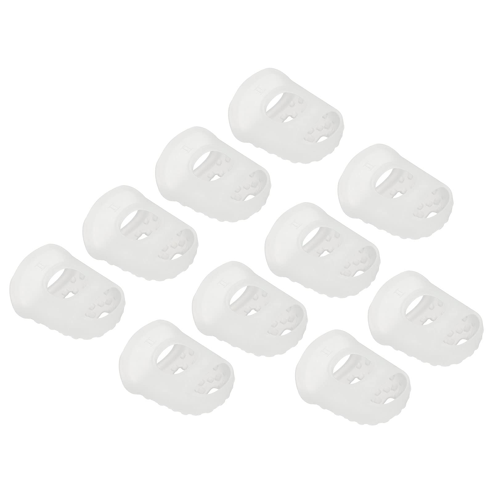 PATIKIL Finger Tips Anti Slip Fingertip Protector, 10 Pack 28mm Silicone Finger Guard for Paper Sorting Sewing Guitar Playing, Transparent M Size — image 1