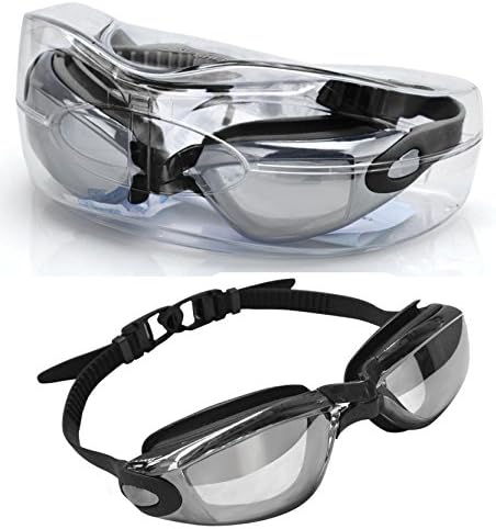 Swim Goggles Leakproof Anti Fog UV Protection for Adult Men Women Youth Kids