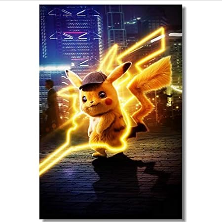 Hfwh Stickers Murale Custom Canvas Wall Prints Pokemon