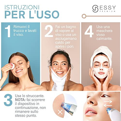 Essy Blackhead Aspirator Blackhead Remover Profesional Nose Extractor Machine Aspirator Pimple Cleaning Face Squeeze Remover Blackhead Remover Blackhead Remover