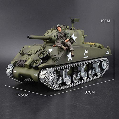 XHH Panzer Groß 1/16 Fernbedienung Panzer Modellsimulation Zweiter Weltkrieg Sherman M4A3 Metallpanzer 2.4G Streitwagen… – Bild 7