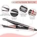 Hair Straightener Curling Iron 2 in 1 Tourmaline Ceramic Twisted Flat Iron, Aispark Professional Hair Straighteners with LCD Display Adjustable Temperature for All Hair Typesthumb 2