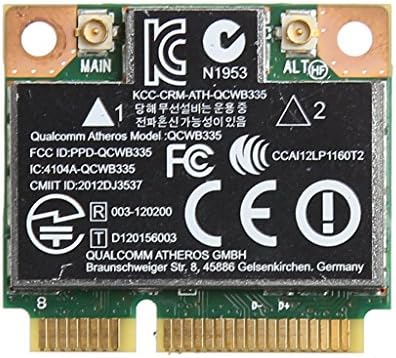 Aluoflower Bluetooth 4.0 Wifi Wireless Mini PCI-E Card for HP QCWB335 AR9565 SPS 733476-001