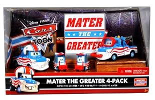 Disney / Pixar CARS TOON Exclusive Die Cast Car 4Pack Mater The