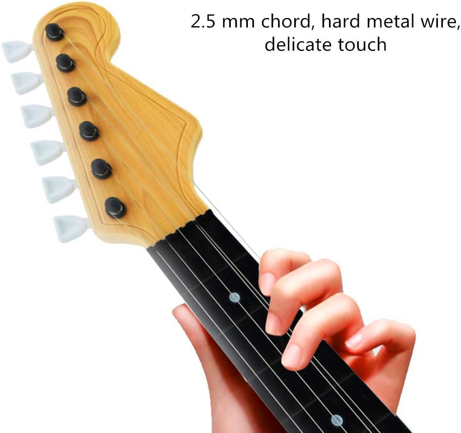 Amazon Co Jp 子供のエレキギター シミュレーションかわいいギター子供の子供用楽器教育玩具 2歳以上 子供 大人 学生 初心者に適しています 黒 スポーツ アウトドア